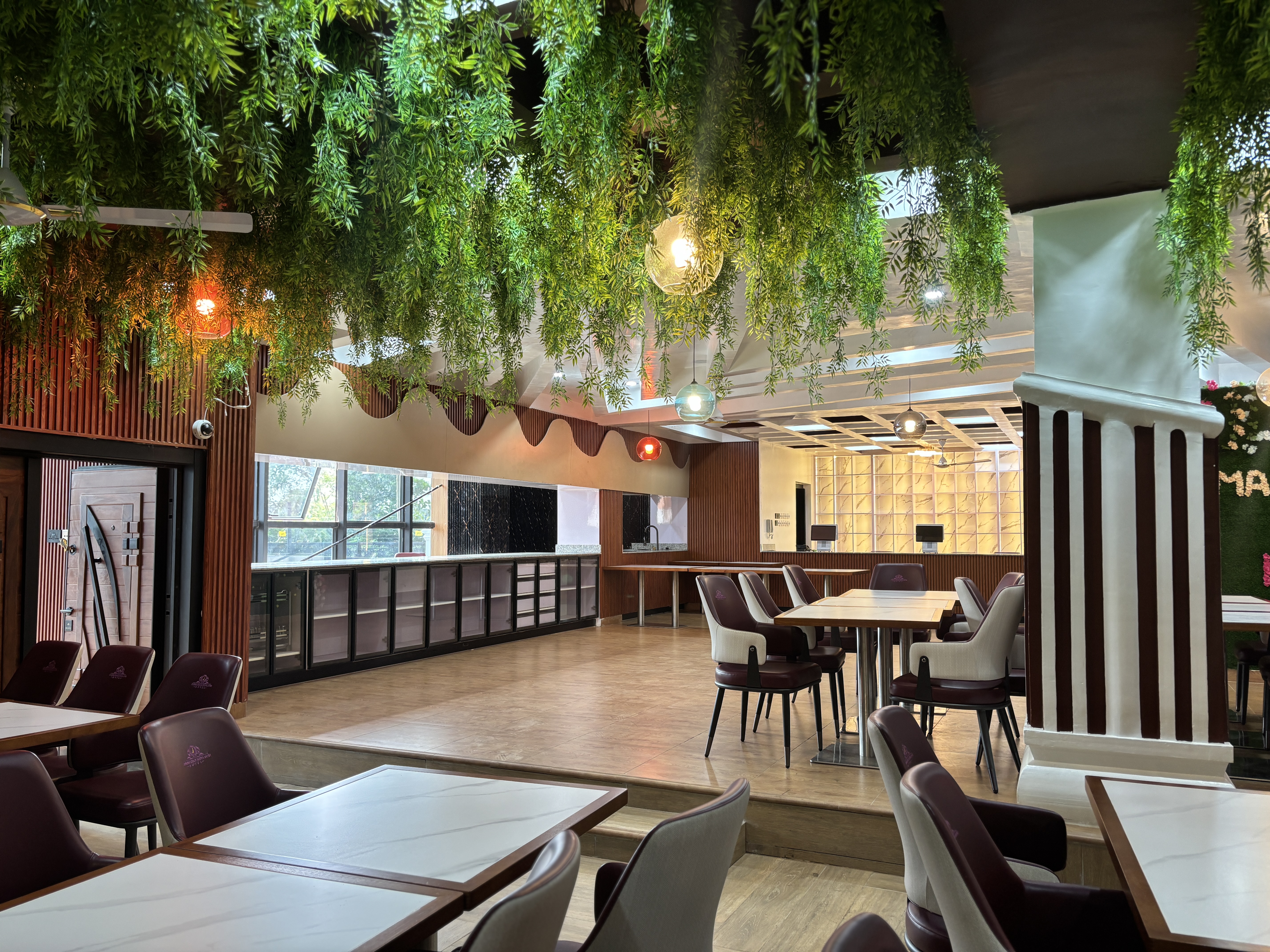 Restaurant buffet area at Jemima Grace Hotel