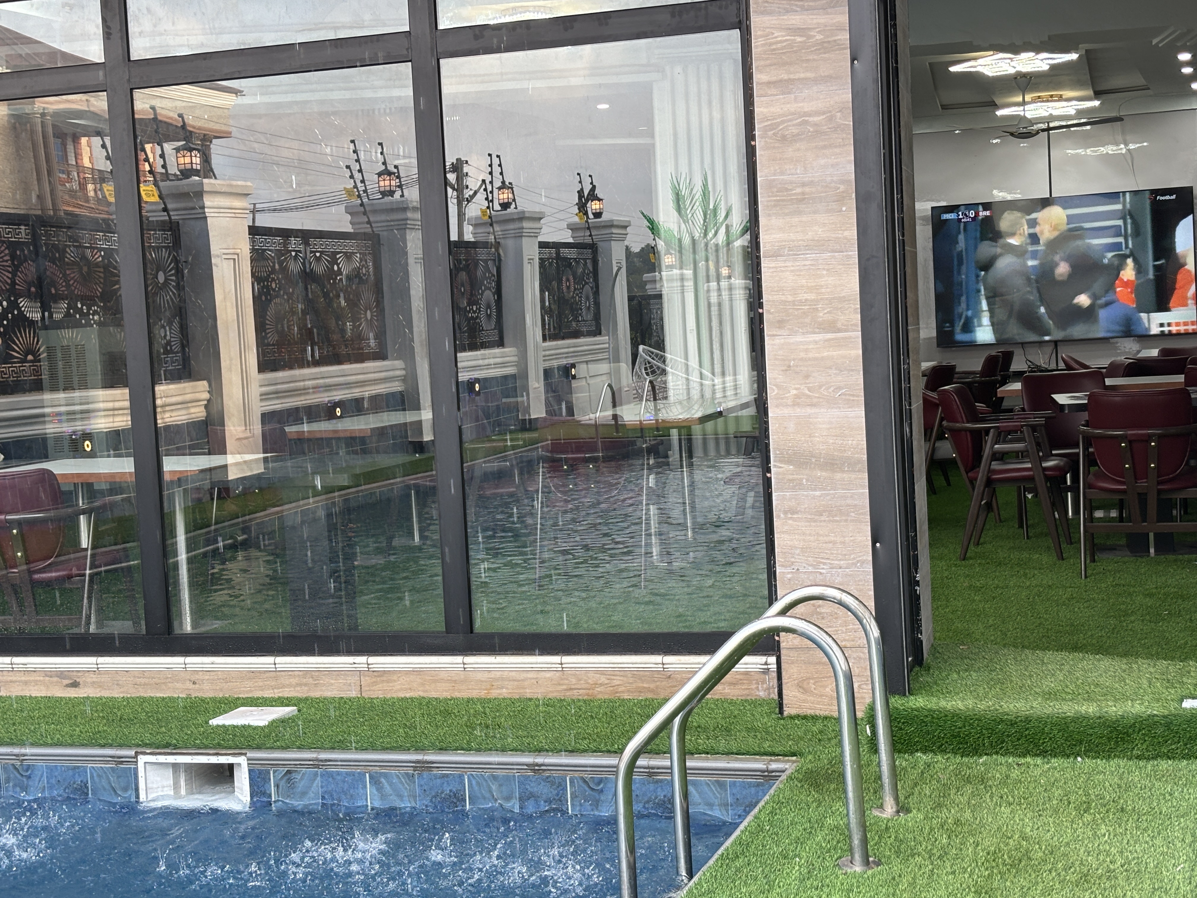 Pool side lounge at Jemima Grace Hotel